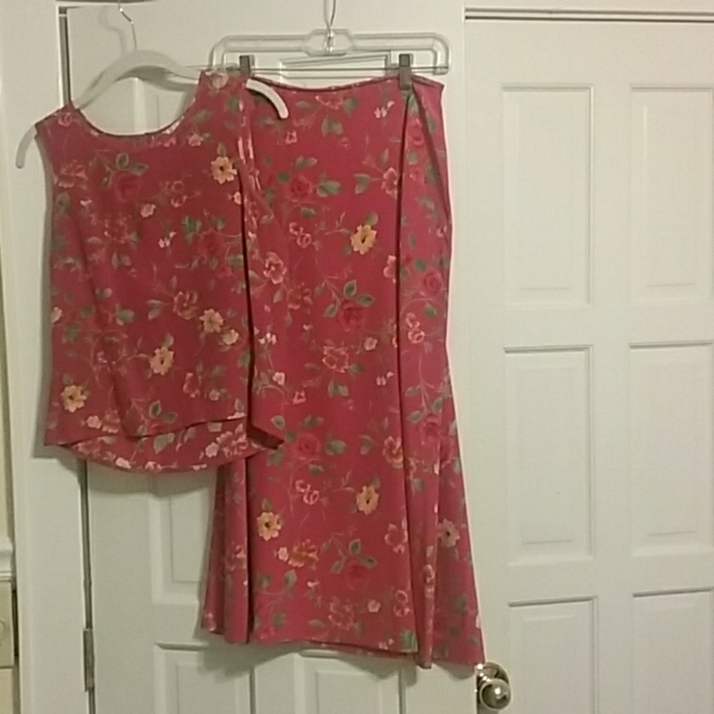 Skirt and matching top